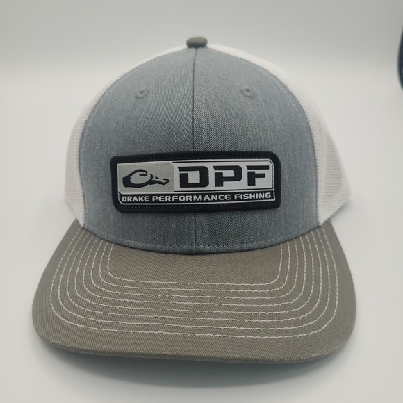Drake Waterfowl Systems Mesh 2.0 Trucker Snapback Navy Blue & White Hat Cap NEW - Picture 1 of 6